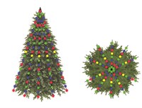 RGB 3D гирлянды новогодние уличные на 6 метров Ёлку 12 линий 240 пикселей 2254