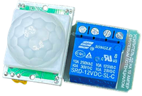 Датчик движения ДД-10М (движения и света инфракрасный, 12В/10А) 18311