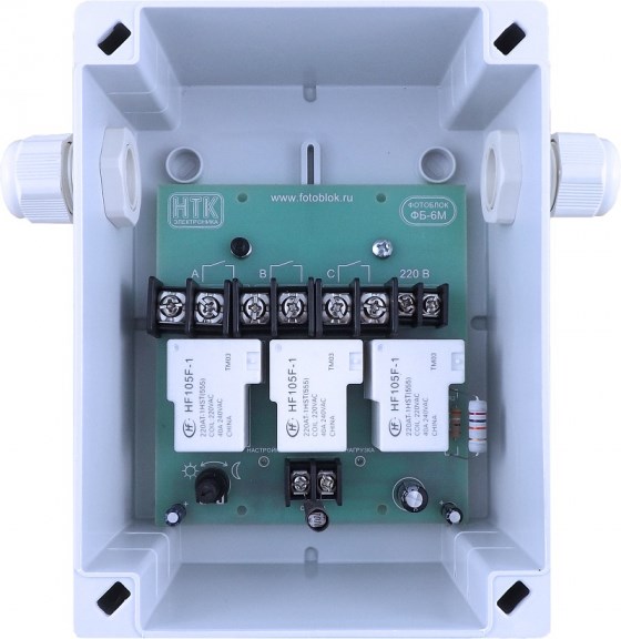 Светореле аналоговое ФБ-6М (контактное 3х30А/IP56)