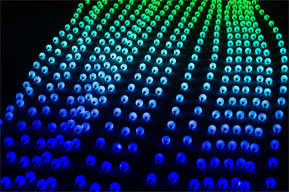 RGB 3D гирлянды для Городских Елок 14 метров, 36 гирлянд, 1925 световые точки! (IP67)